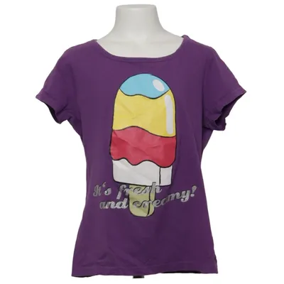 T-shirt (Lilla) fra Crash One Bomuld