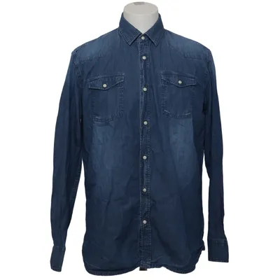 Denim blouse (Blauw) van Livergy Katoen