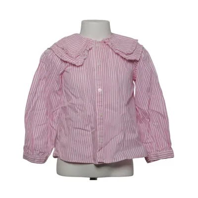 Blouse (Pink, White) from Zara Cotton