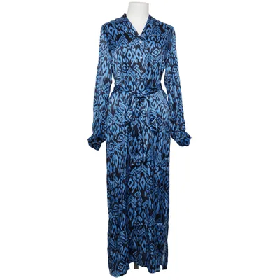 Robe chemise (Bleu, Noir) de By Malina Viscose