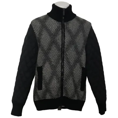 Cardigan (Sort, Hvid) fra Burlington Alpacauld, Polyamid, Polyester, Viscose
