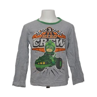 T-shirt à manches longues (Gris, Vert, Multicolore) de PJ Masks Coton, Viscose