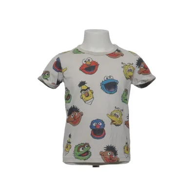T-shirt (Blanc, Multicolore) de Sesame Street Coton, Polyester