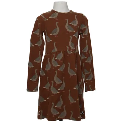Robe (Marron, Gris) de Carlijnq Coton, Élasthane, Modal