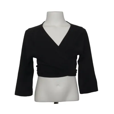 Wickeltop (Schwarz) von H&M Young Baumwolle