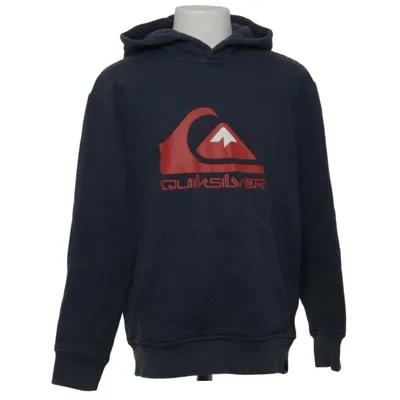 Kapuzenpullover (Blau, Rot) von Quiksilver Baumwolle, Polyester
