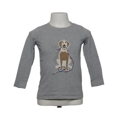 Lange mouwen shirt (Christmas Dog) van Lindex Organisch katoen