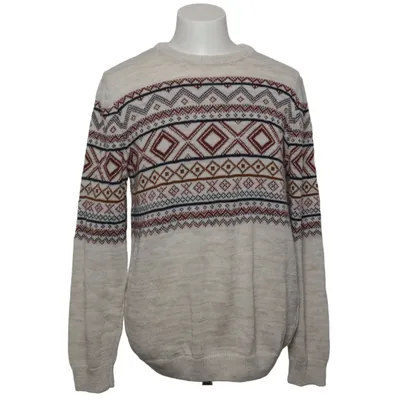 Tröja (Beige, Flerfärgad) från DeFacto Akryl, Bomull, Polyester