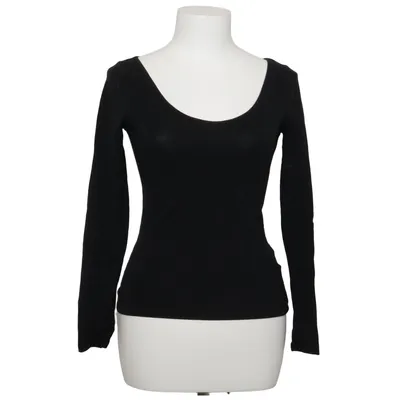 Lange mouwen shirt (Zwart) van H&M Katoen, Elastaan