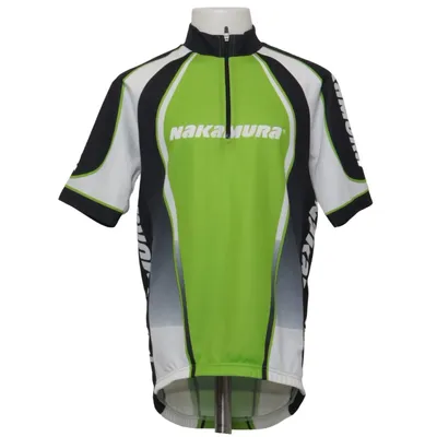 Cykeltrøje (Grøn, Sort, Hvid) fra Nakamura Polyester