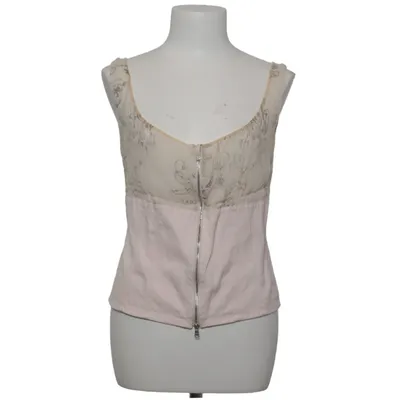 Top (White, Pink) from Marc Cain Cotton, Linen, Silk