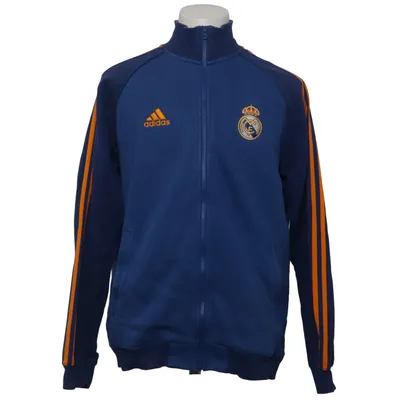 Træningsjakke (Real Madrid) fra Adidas Bomuld, Elastan, Genanvendt polyester