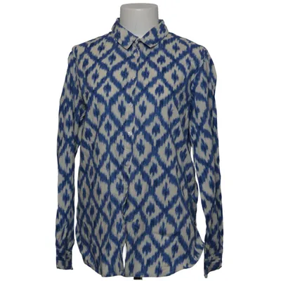 Blouse (Blue, White) from Maison 123 Cotton