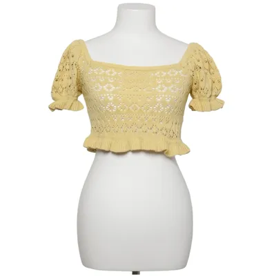 Top (Yellow) from Miss Selfridge Acrylic, Cotton