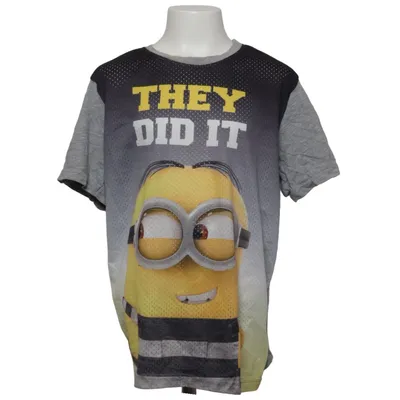 T-shirt (Grå, Gul, Sort) fra Illumination Bomuld, Polyester, Viscose