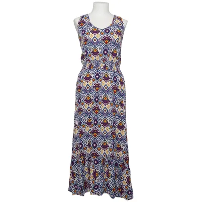 Maxi dress (White, Multicolored) from Fresh Made Viscose