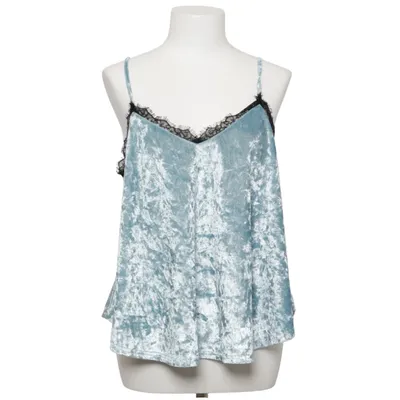 Top (Blue, Black) from Lord & Taylor Elastane, Nylon, Polyester