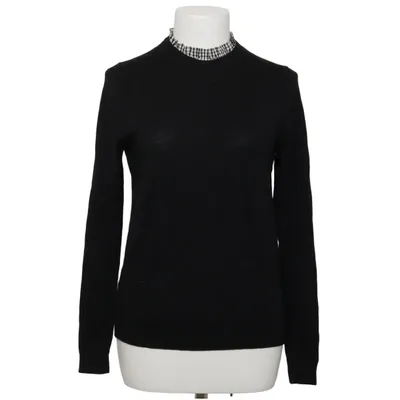Sweater (Black, White) from La Maille Sézane Cotton, Merino wool