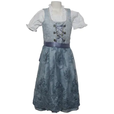 Dirndl (Blå, Hvid) fra Edelnice Bomuld, Polyester