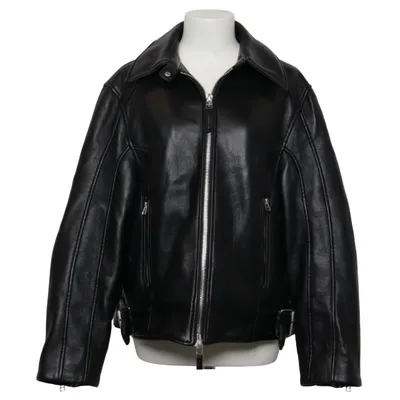 Bikerjack (Zwart) van Zara Polyester, Polyurethaan