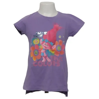 T-shirt (Purple) from Dreamworks Trolls Cotton