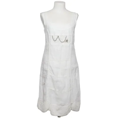 Robe (Blanc) de Bottega Coton, Lin, Viscose