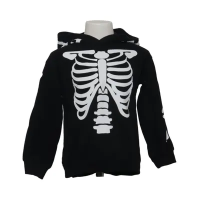 Kapuzenpullover (Schwarz, Mehrfarbig) von H&M Baumwolle, Polyester