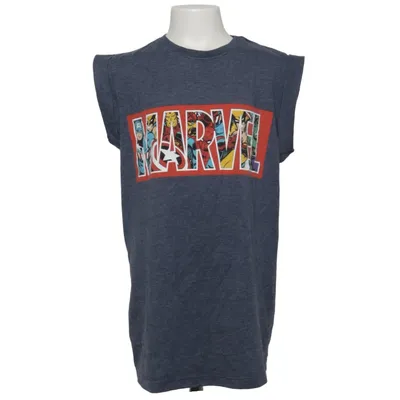 Haut (Bleu) de Marvel Comics Coton, Polyester