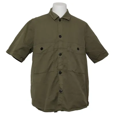 Korte mouwen shirt (Groen) van Stone Island Katoen, Elastaan