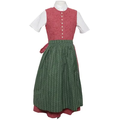 Dirndl (Rose, Vert, Blanc) de Turi Coton