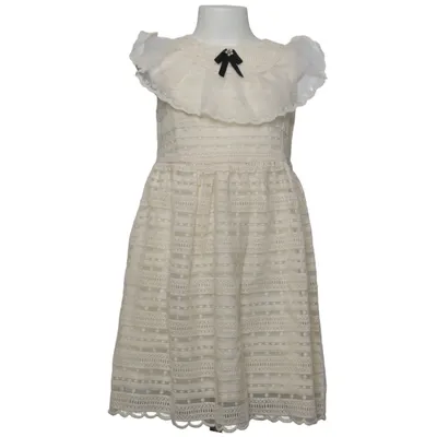 Robe (Blanc) de Daks Coton, Polyamide, Polyester
