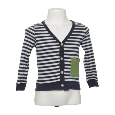 Strickjacke (Blau, Weiß, Grün) von Memory & Co Baumwolle, Elasthan