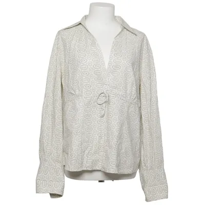 Blouse (White, Green) from Gössl Cotton, Elastane