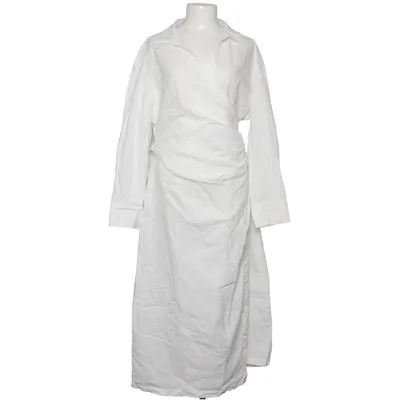 Shirt dress (White) from H&M Premium Quality Cotton, Linen