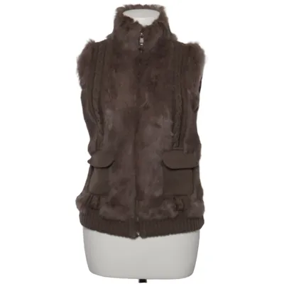 Ytterväst (Brun) från Oakwood Akryl, Polyester, Kaninpäls, Ull