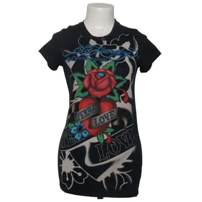 T-shirt (Black, Multicolored) from Ed Hardy by Christian Audigier Cotton