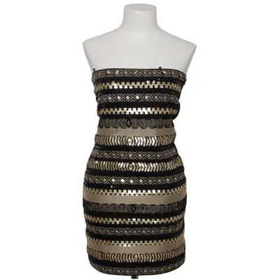 Cocktail dress (Black, Gold) from May & Co. Elastane, Polyester