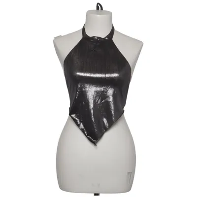 Halterneck top (Sort)