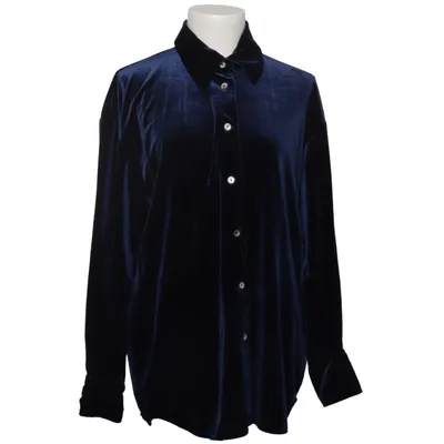 Skjorte (Blå) fra Cecilia Classics Elastan, Polyester