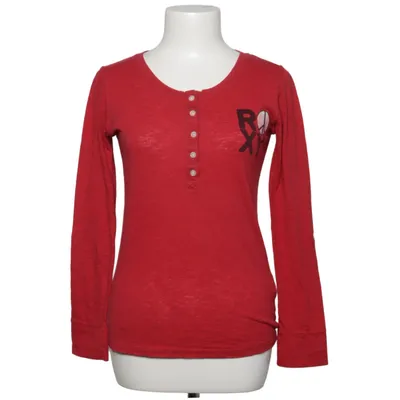 Henley T-shirt (Rød) fra Roxy Bomuld, Polyester