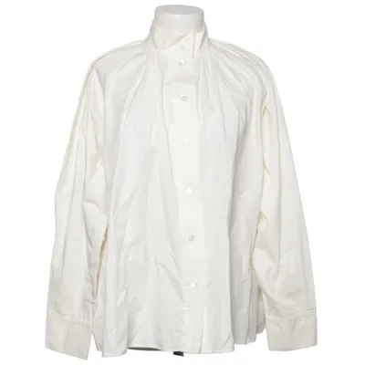 Blus (Vit) från H&M Trend Bomull, Silke