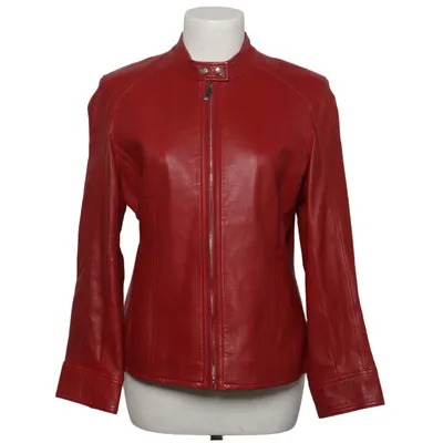 Lederjacke (Rot) von Anne Klein Acetat, Leder