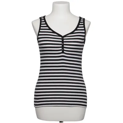 Tanktop  (Sort, Hvid) fra Ever Me Bomuld, Elastan