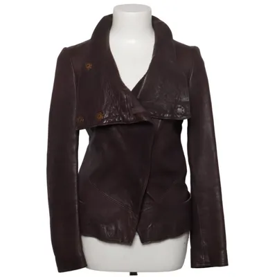 Leather jacket (Purple) from Gold Case Leather, Viscose