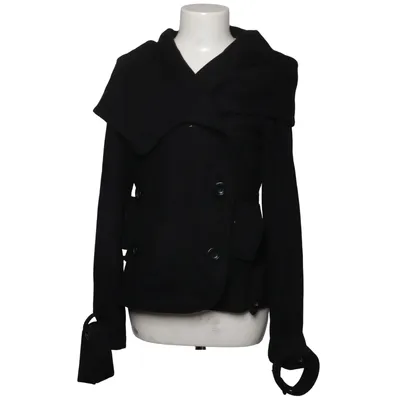 Coat (Black) from Redissue Cotton, Polyester, Wool