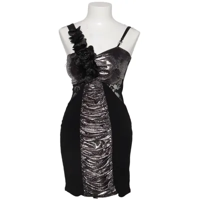 Cocktailklänning (Svart, Silverfärgad) från Progress Elastan, Polyester