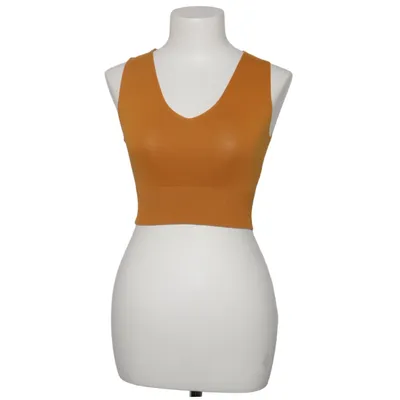 Crop top (Geel) van Love, Bonito Polyamide, Viscose