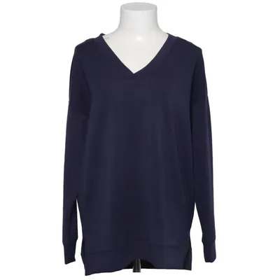 Sweatshirt (Blauw) van Cable & Gauge Elastaan, Modal, Polyester