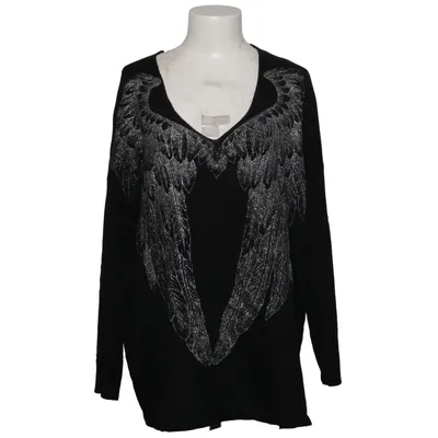 Trui (Zwart, Zilver) van Cindstory Angora, Viscose, Wol