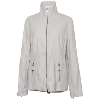 Jakke (Hvid) fra Cosima Acetat, Polyamid, Polyester